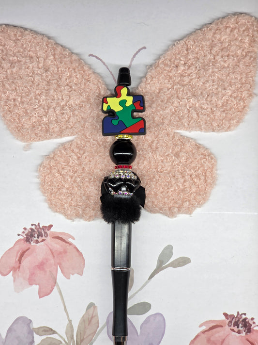 Ember Ink | Black Puzzle Piece Autism Awareness
