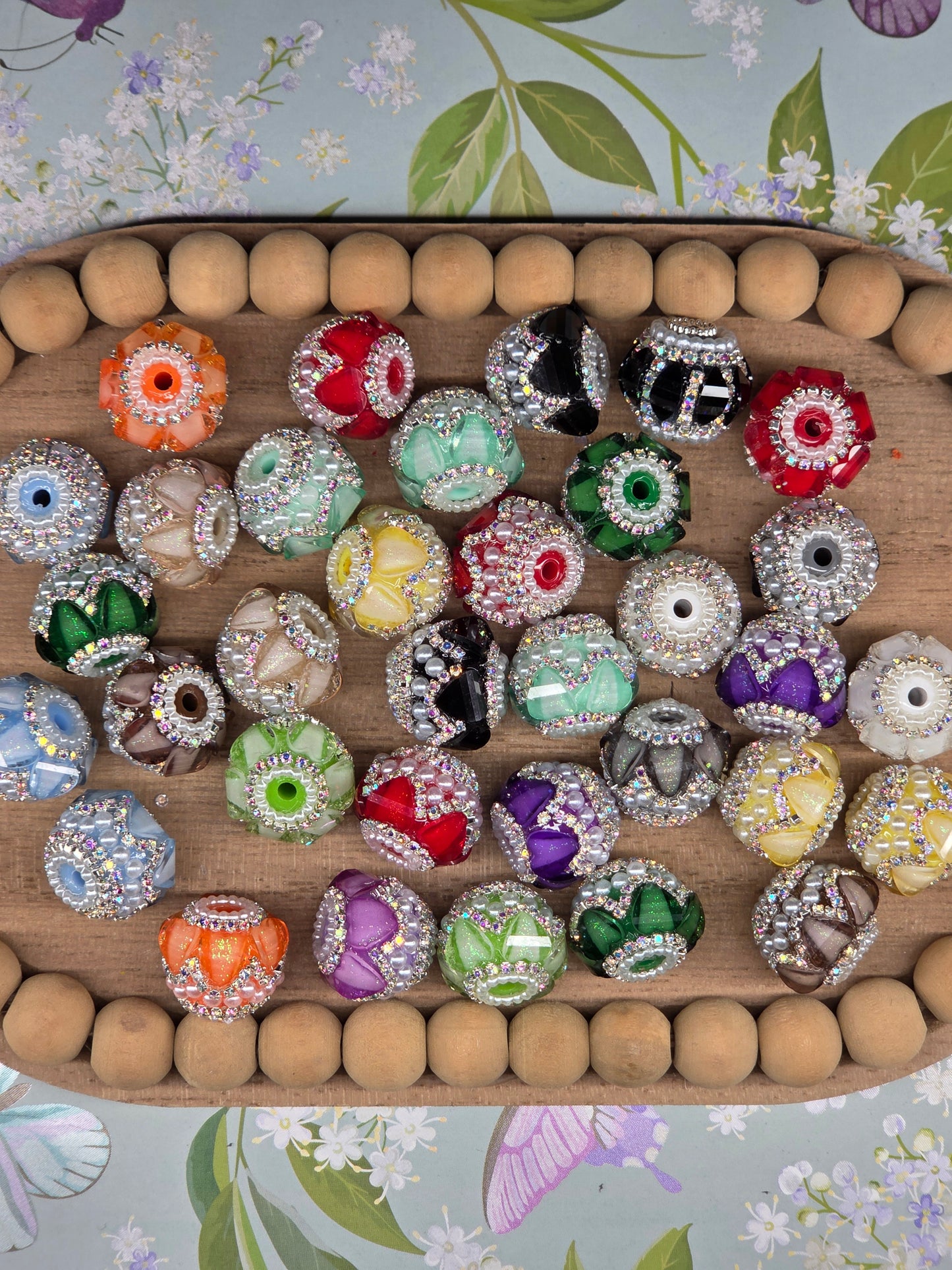 Aura Beads | Handmade fancy beads with pearl accents